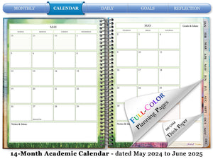 May 2024 to Jun 2025 Planner - Blue Pier