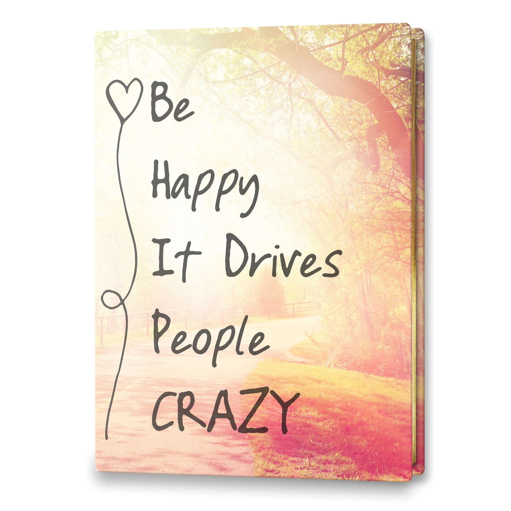 Undated 8x10 Softcover Planner - Be Happy