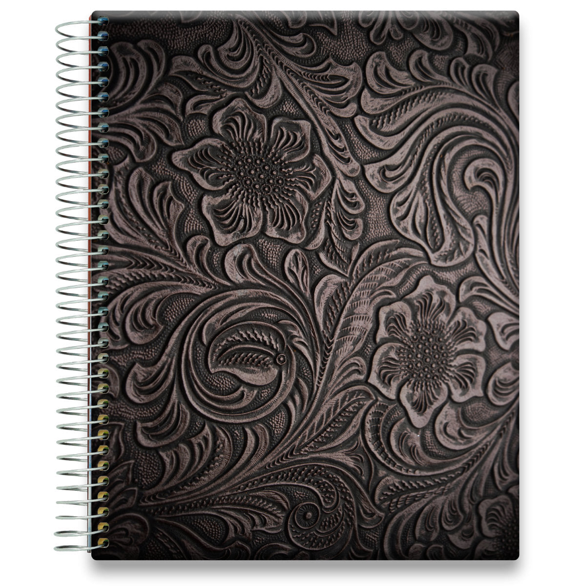 May 2024 to Jun 2025 Planner - Floral Leather Pattern
