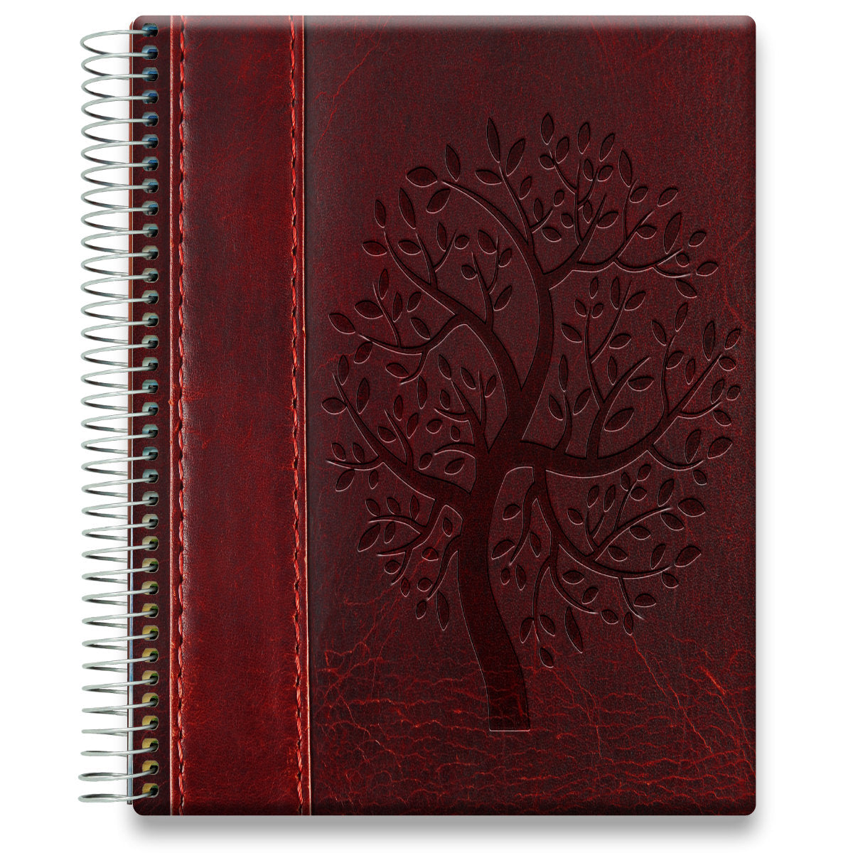 May 2024 to Jun 2025 Planner - Red Pattern w Tree