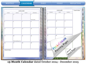 Coaching Session + Oct 2024 to Dec 2025 Planner - Blue Pier