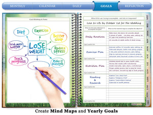 April 2023 to June 2024 Planner - Stay Focused Forest