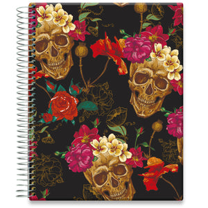 April 2023 to June 2024 Planner - Floral Sugar Skulls