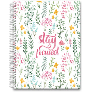 Mar 2023-2024 Softcover Planner - Stay Focused Floral