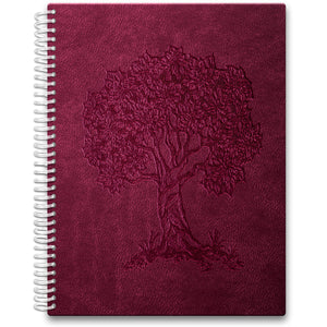 Mar 2023-2024 Softcover Planner - Tree Leather Cherry Red