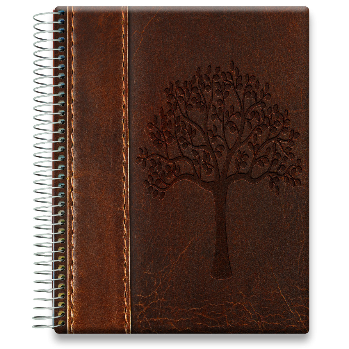Coaching Session + Oct 2024 to Dec 2025 Planner - Tree Pattern Brown