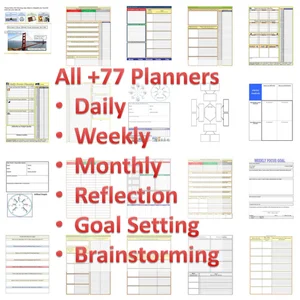 '+77 Printable Planners-Calendars, Organizers & Planners-Tools4Wisdom