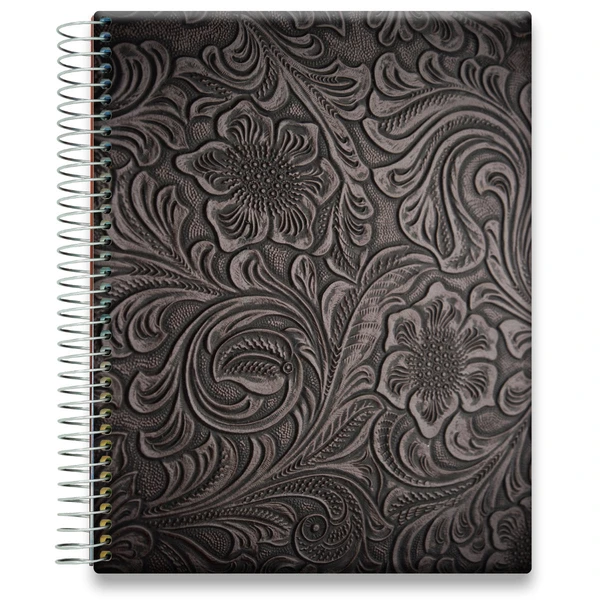 Tools4Wisdom 2026 Planner 2026 Calendar - Floral Leather Pattern - Image 1