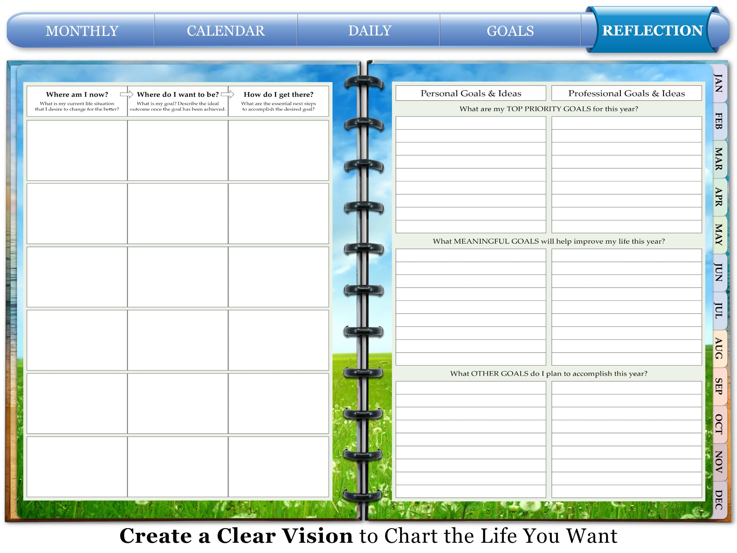 Disc Planner Examples Tools4Wisdom Customizable Planner - 8.5x11 Inch Hardcover - Discbound ...
